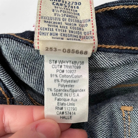 True Religion Halle Tuxedo Skinny Jeans Blue Low Rise Y2K size 27 - Picture 14 of 15